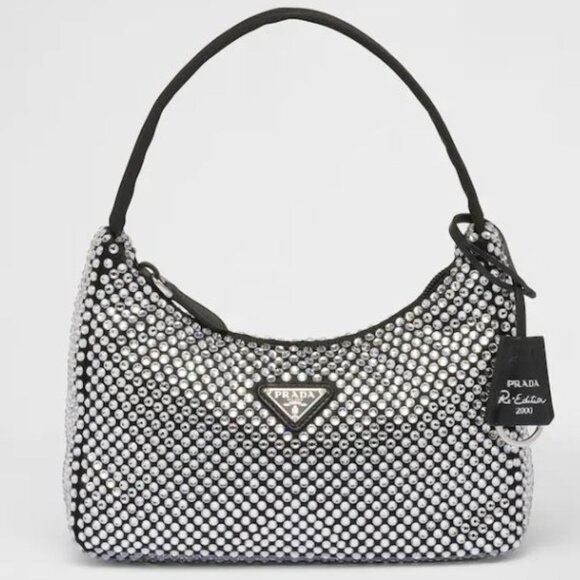 PRADA Satin mini-bag with crystals (NEW) - Picture 1 of 10